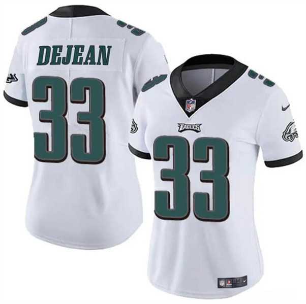 Women%27s Philadelphia Eagles #33 Cooper DeJean White 2024 Draft Vapor Untouchable Limited Stitched Jersey Dzhi